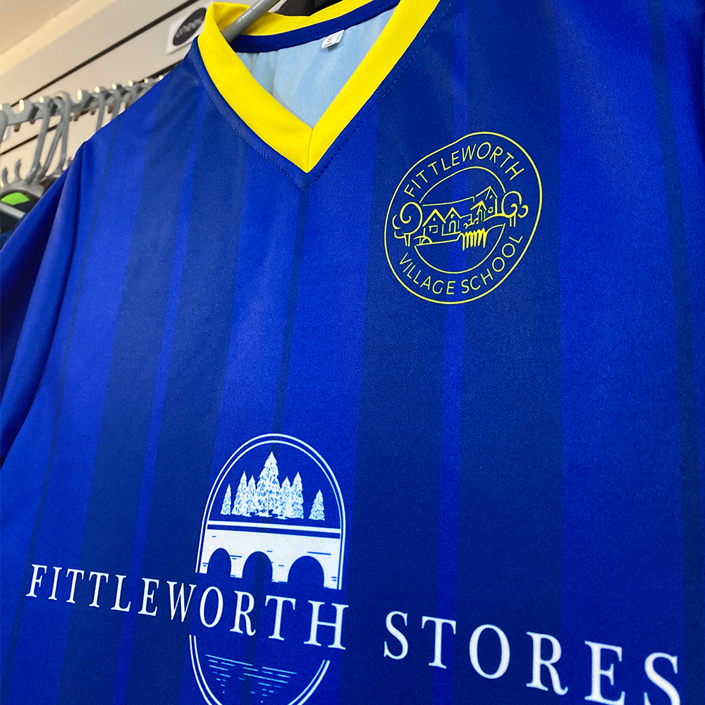 Sublimated football kit for Fittleworth village school