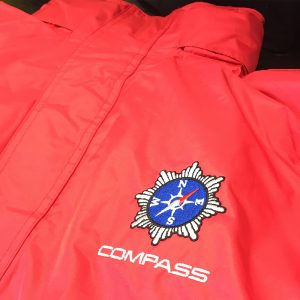 logos embroidered onto jackets for workwear