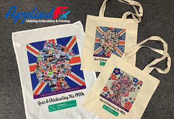 DTG onto promotional items for a local school