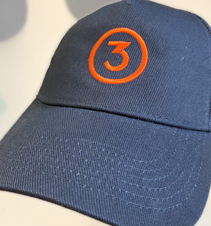 Branded clothing and caps for springtime sunshine